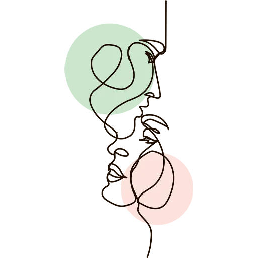 Anxiety line illustration