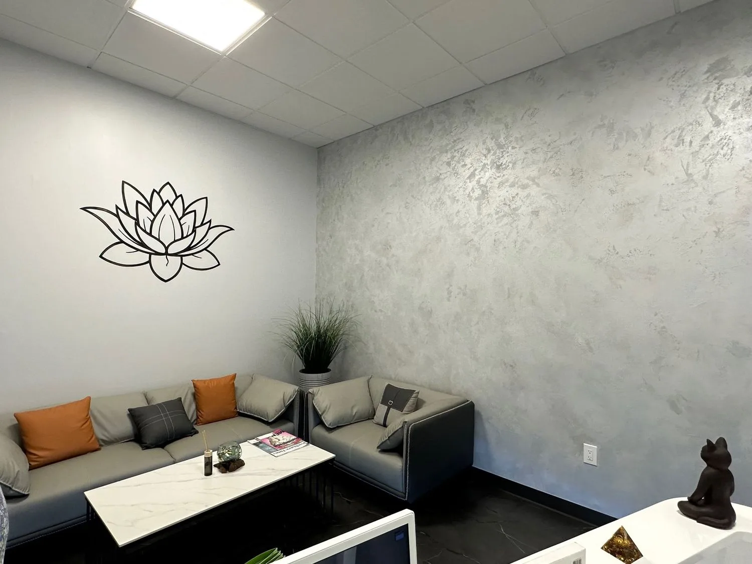 Calm therapy waiting area Long Island
