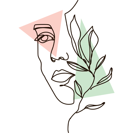 Ketamine therapy line illustration